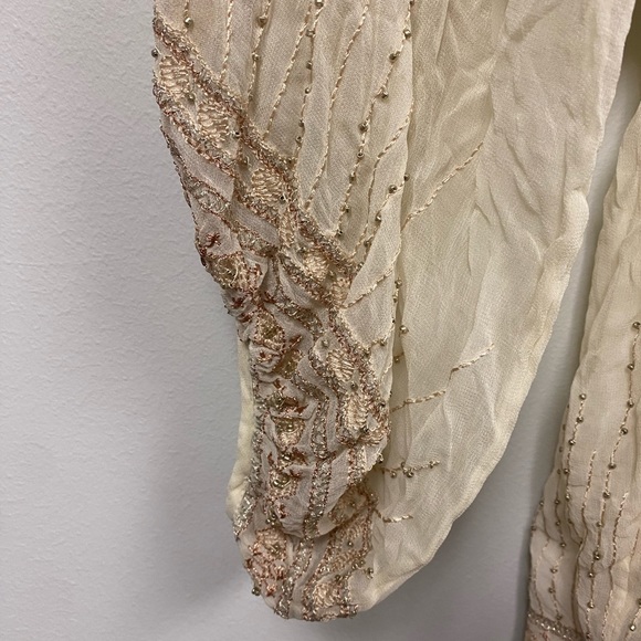 NWT Free People Butterfly Kisses Beaded Romper Size Small - Picture 5 of 12